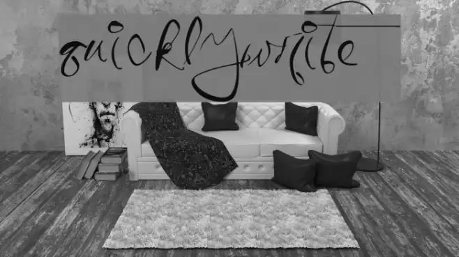 QuicklyWrite Font examples