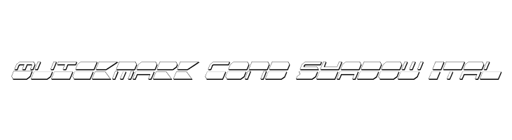 Quickmark Cond Shadow Ital  لخطوط تنزيل