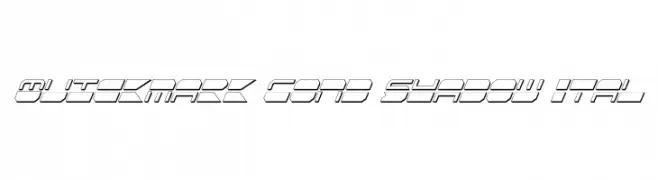 Quickmark Cond Shadow Ital  Fuentes Gratis Descargar
