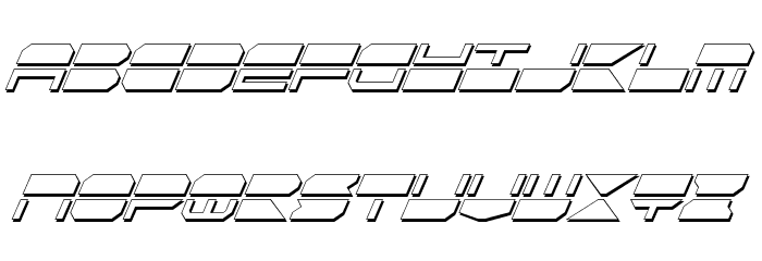 Quickmark Cond Shadow Ital Font LOWERCASE