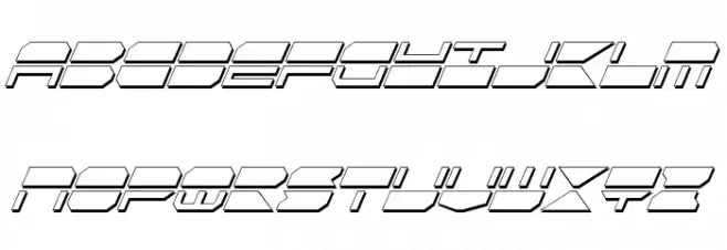 Quickmark Cond Shadow Ital Schriftart Kleinbuchstaben