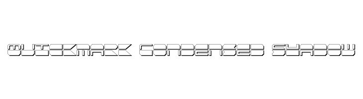 Quickmark Condensed Shadow  Frei Schriftart Herunterladen