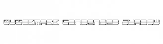 Quickmark Condensed Shadow  Fuentes Gratis Descargar