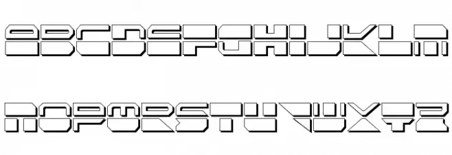 Quickmark Condensed Shadow Schriftart Groß