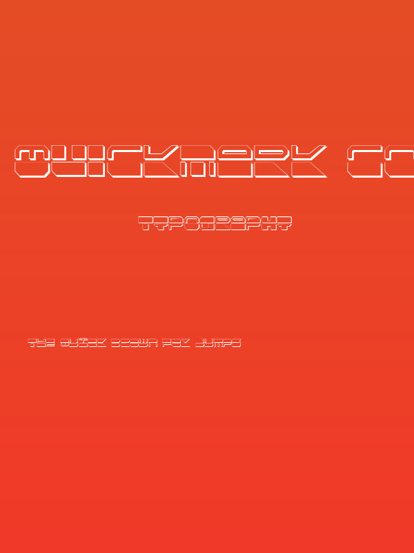 Quickmark Condensed Shadow Poster