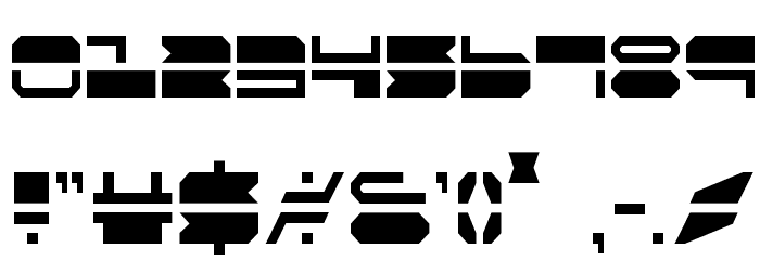 Quickmark Condensed Font OTHER CHARS