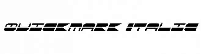 Quickmark Italic  Descarca Fonturi Gratis