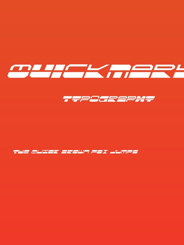 Quickmark Italic Poster