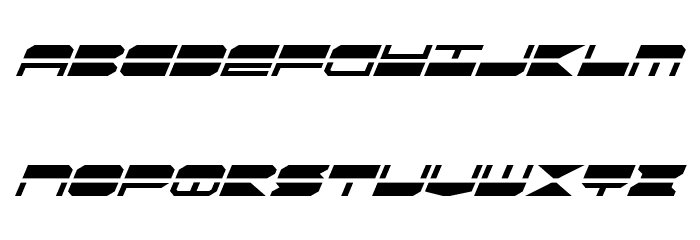 Quickmark Italic Font LOWERCASE