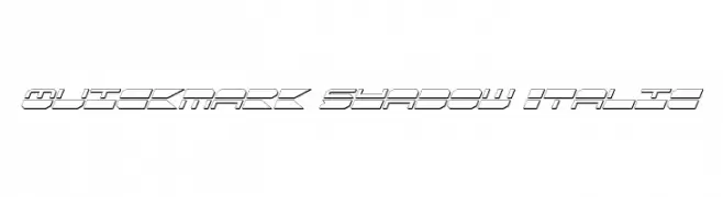 Quickmark Shadow Italic  Descarca Fonturi Gratis