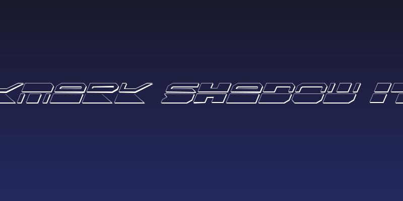 Quickmark Shadow Italic Social Header