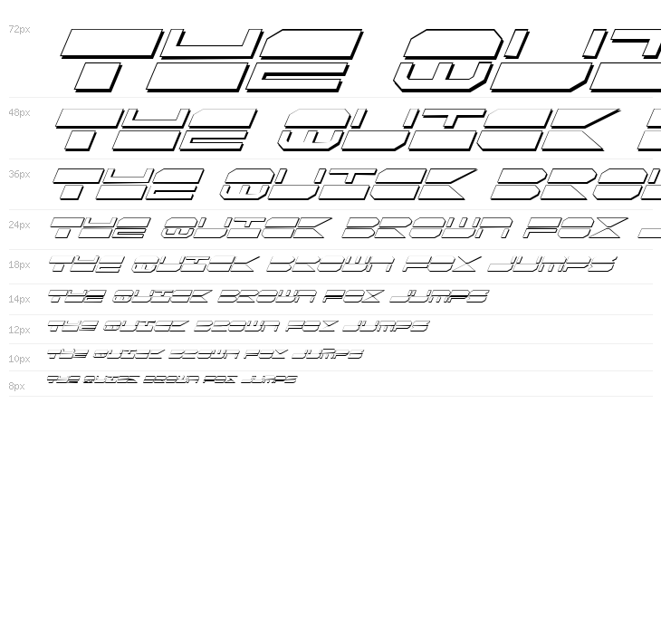 Quickmark Shadow Italic Waterfall