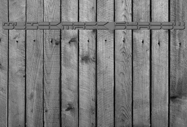 Quickmark Shadow Schriftart examples