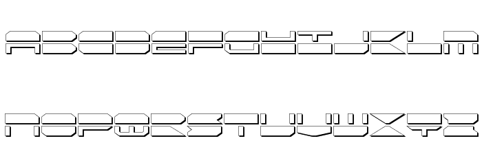 Quickmark Shadow Schriftart Kleinbuchstaben