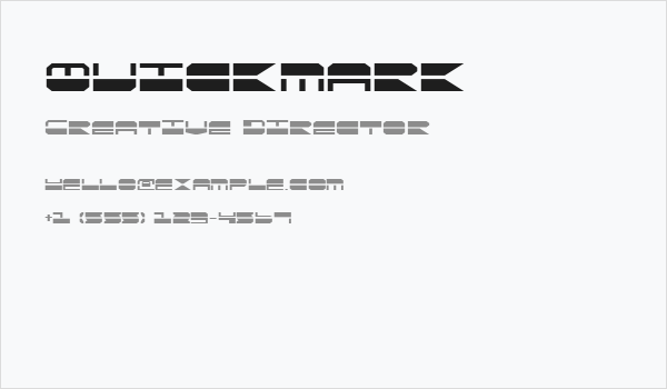 Quickmark Business Card