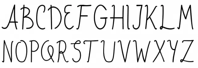 Quickness Script Regular Schriftart Groß