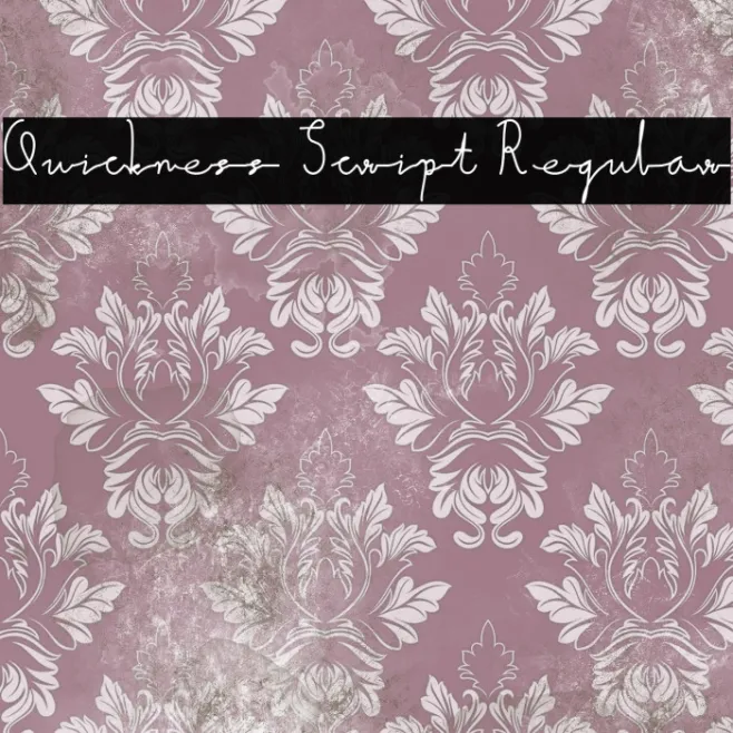 Quickness Script Regular Example 2