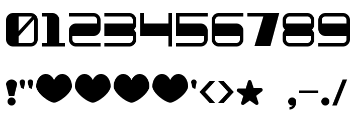 Quickometer Font OTHER CHARS