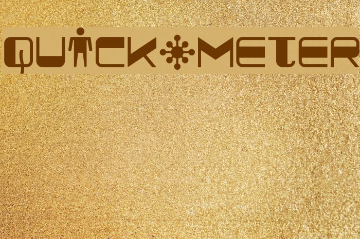 Quickometer Font examples