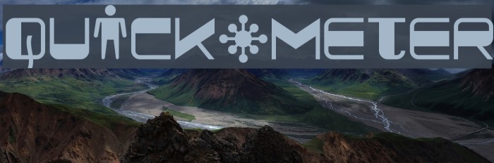 Quickometer Font examples