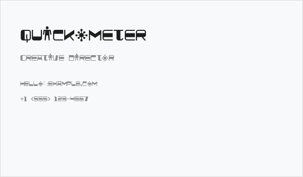 Quickometer Business Card