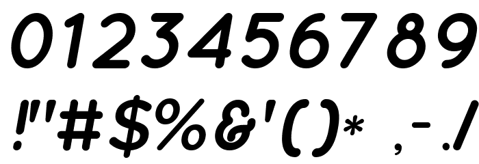 Quicksand Bold Italic フォント その他の文字
