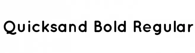 Quicksand Bold Regular  font caratteri gratis