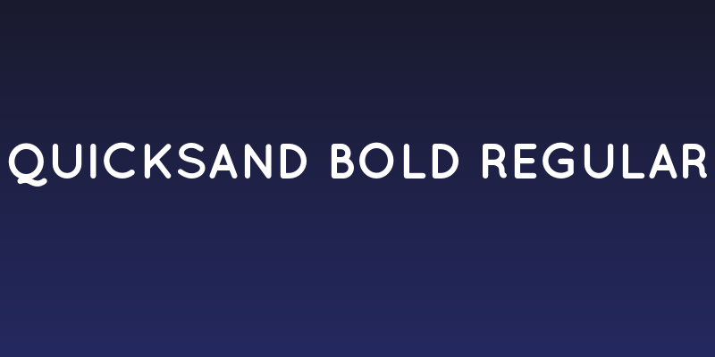 Quicksand Bold Regular Social Header