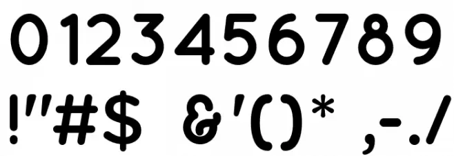 Quicksand-Bold Font OTHER CHARS