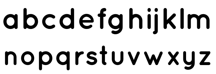 Quicksand-Bold Font LOWERCASE