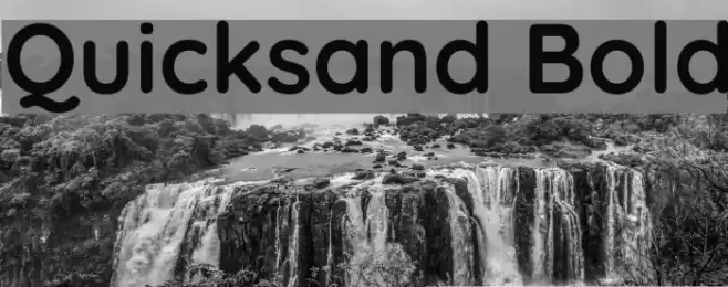 Quicksand Bold Fonte examples