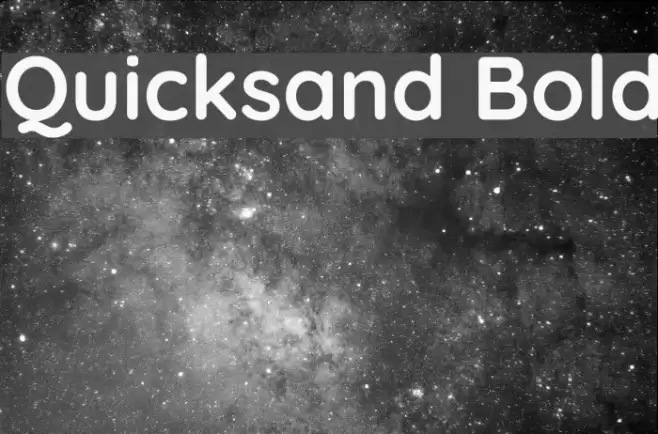 Quicksand Bold Fonte examples
