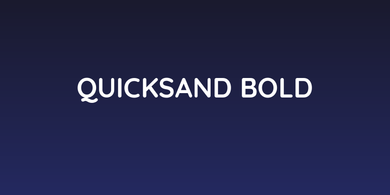 Quicksand Bold Social Header