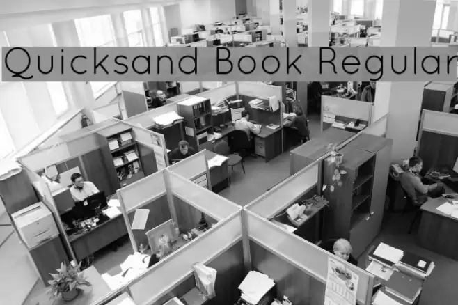 Quicksand Book Regular Font examples