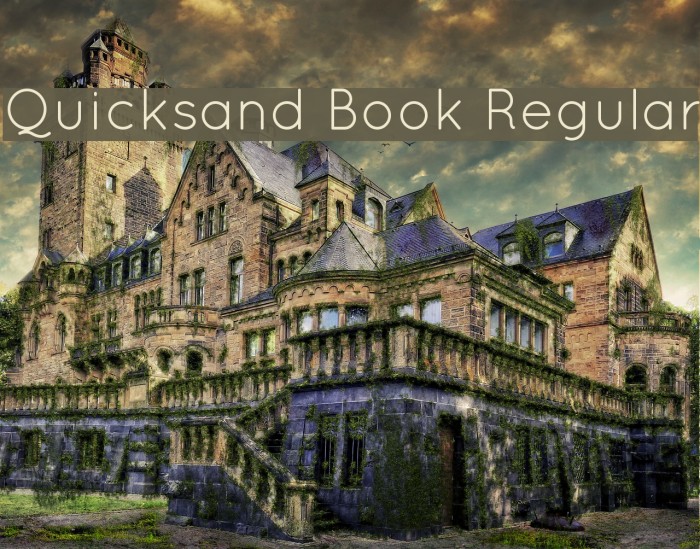 Quicksand Book Regular Font examples