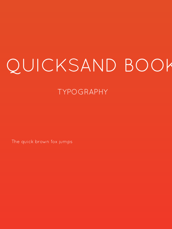 Quicksand Book Regular Poster