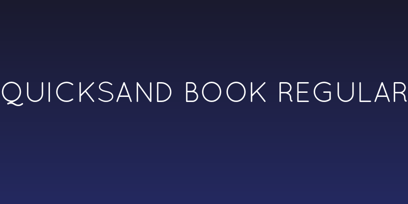 Quicksand Book Regular Social Header