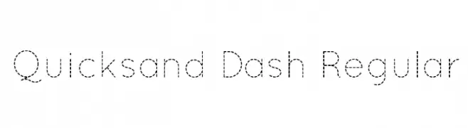 Quicksand Dash Regular  Frei Schriftart Herunterladen