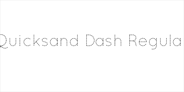 Quicksand Dash Regular Logo
