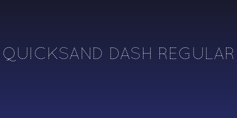 Quicksand Dash Regular Social Header