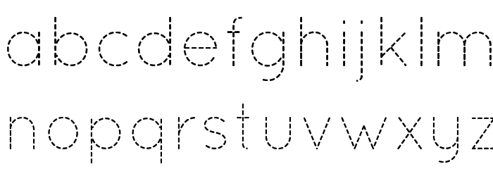 Quicksand Dash Regular Font LOWERCASE