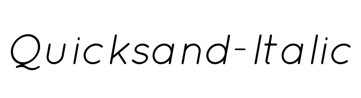 Quicksand-Italic  नि: शुल्क फ़ॉन्ट्स डाउनलोड
