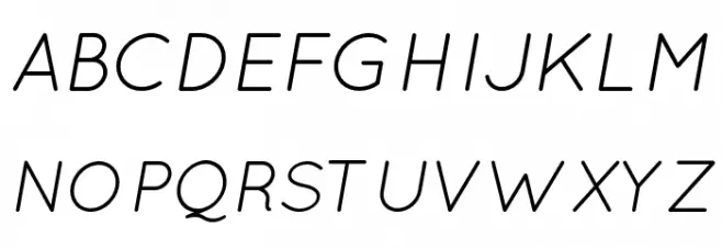Quicksand-Italic Fuentes MAYÚSCULAS