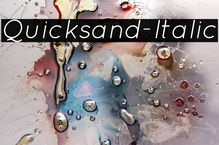 Quicksand-Italic Example 3