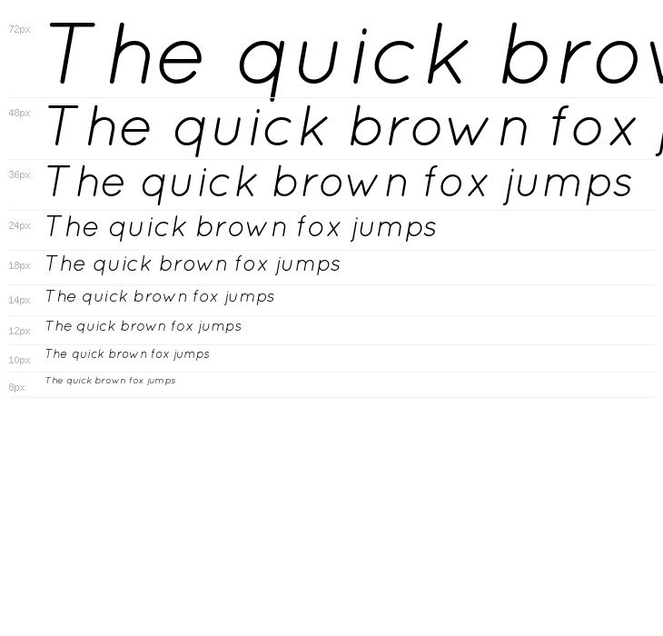 Quicksand Italic Waterfall