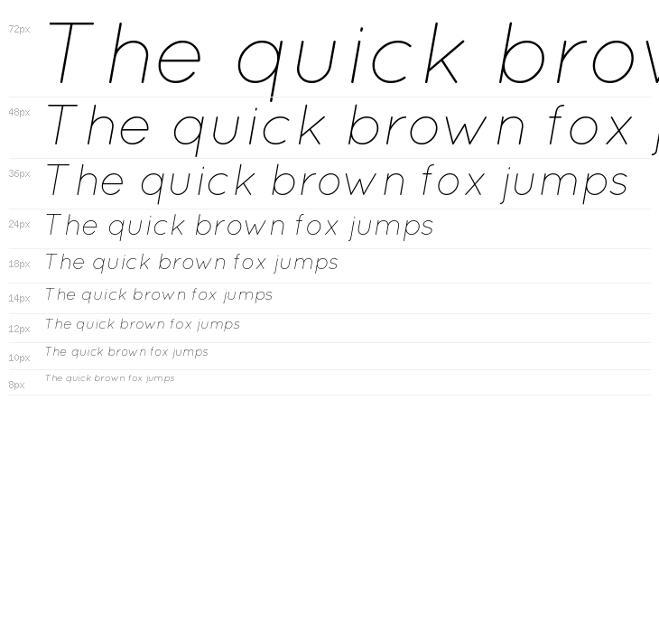 Quicksand Light Italic Waterfall