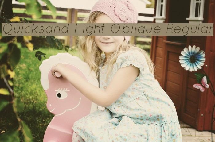 Quicksand Light Oblique Regular Font examples