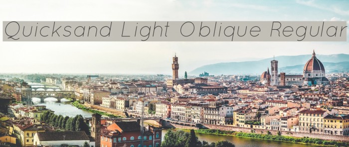 Quicksand Light Oblique Regular Font examples
