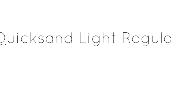 Quicksand Light Regular Logo