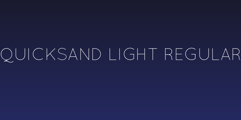 Quicksand Light Regular Social Header
